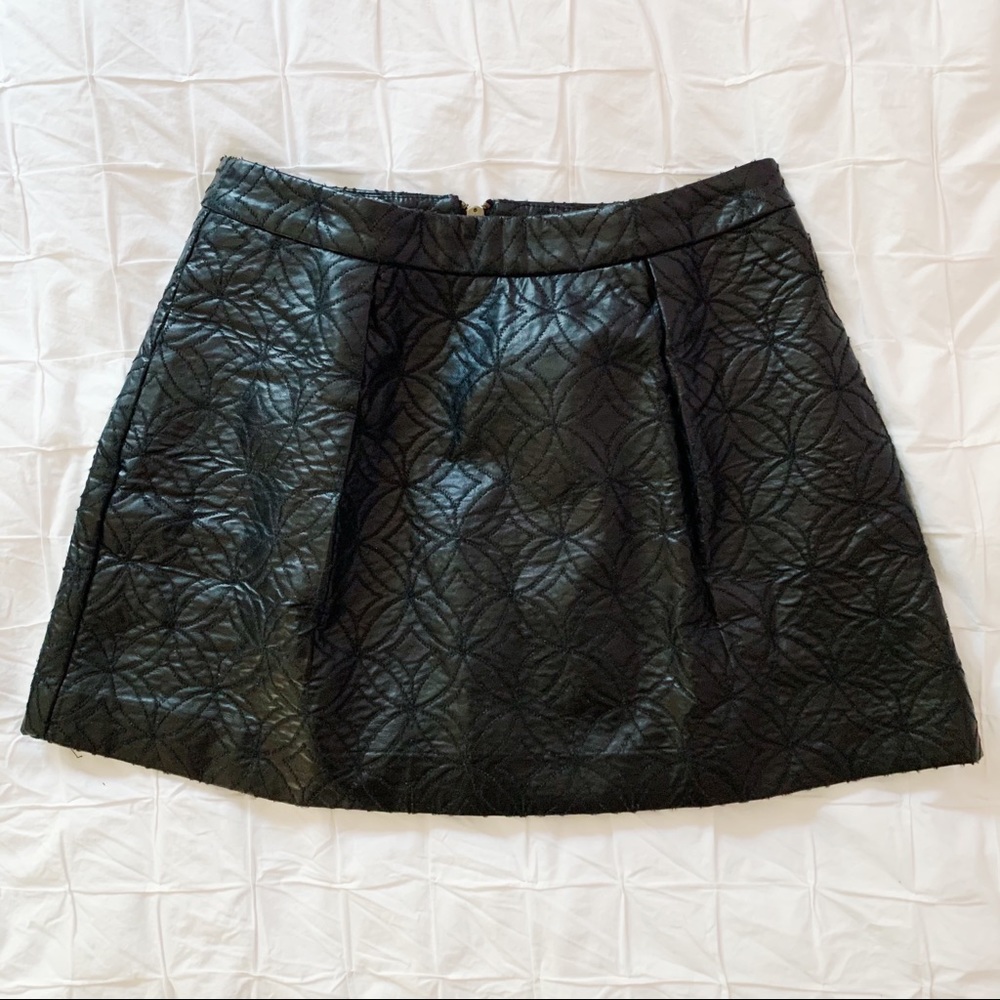 Tinley Road Zoe Quilted Vegan Skirt NWT